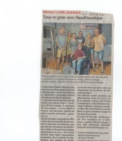 Article sur le Courrier de l'ouest du 18/07/22