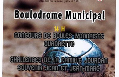 Les challenges Jourdan en conclusion de la fête Lundi 26 Août 2019