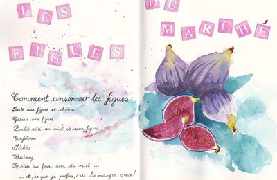 Figues à l'aquarelle