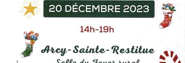 Marché de Noël à Arcy-Sainte-Restitue