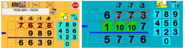 Soustractions : nouveau logiciel Idée pour aider à poser les opérations de soustractions avec retenues