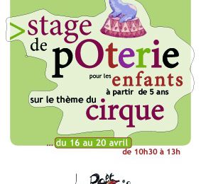 Stage de poterie durant les vacances d'avril