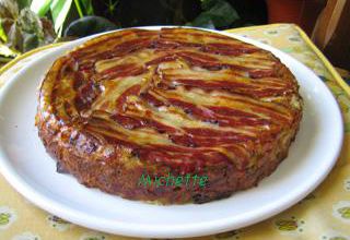 Gâteau de chou et légumes au lard paysan