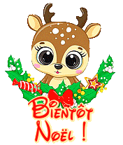 Bientôt Noël, gif animé, blinkie,carte, attente