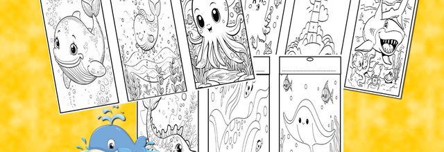Marque-pages animaux marins