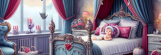 The vampire baby bedroom