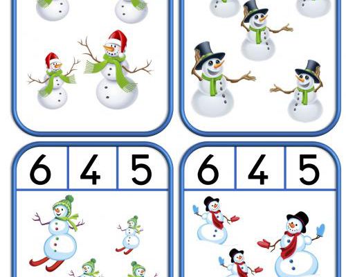 Cartes à pincer de Noël 