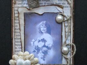 2 tags shabby/vintage