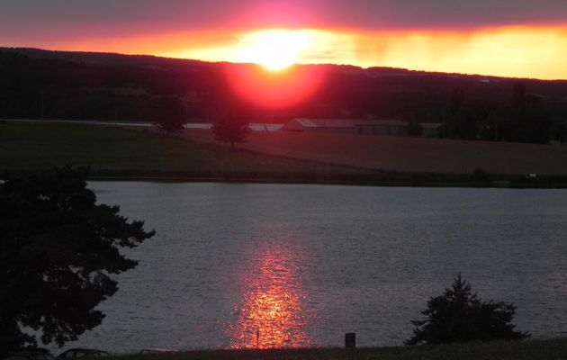 mon coucher de soleil !