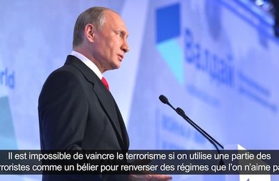 Club Valdaï à Sotchi : Vladimir Poutine évoque les grands dossiers nationaux et internationaux