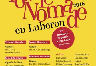 Programme de "Poésie nomade en Luberon" 2016