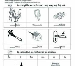 les exercices de l'étude des sons au CP