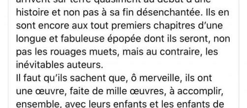 Un message d'Ariane Mouchkine 