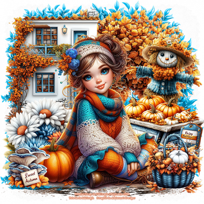 Ma Version du Tutoriel Scrap de LiliGraph ~ Bel Automne