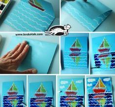 Reflets dans l'eau (idée pinterest)