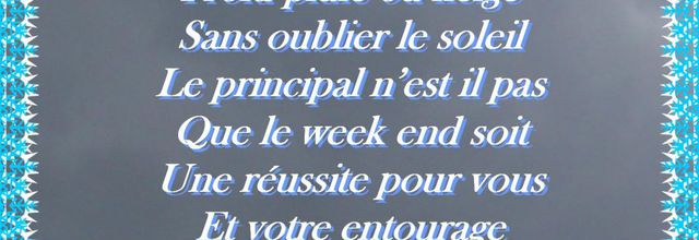 POEME D'HIER  16/01/2016