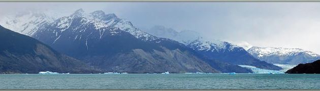 Vues panoramiques sur le Glacier Upsala et son environnement - Lago Argentino - Patagonie - Argentine