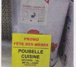 Dites-le avec une poubelle...