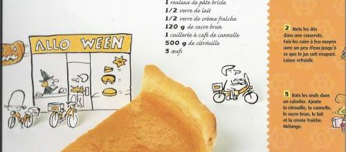 Une recette de tarte à la citrouille (merci Hélène !)
