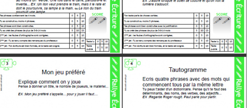 Rallye écriture