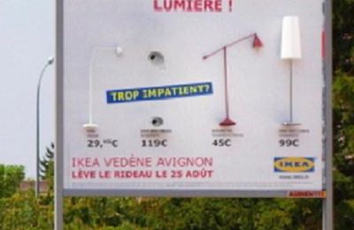 Affichage Ikéa : servez-vous ! ;)