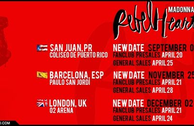 New dates in Puerto Rico, Barcelona and London
