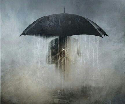 L'homme au parapluie
