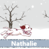 657 - Chien neige - signature, hiver, neige, blinkie, gif animé