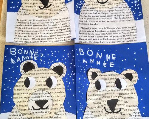 Carte de voeux Ours polaire