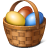 Pluie de paniers d'oeufs