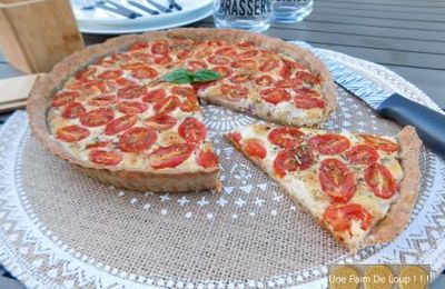 Tarte à la moutarde & tomates cerises 