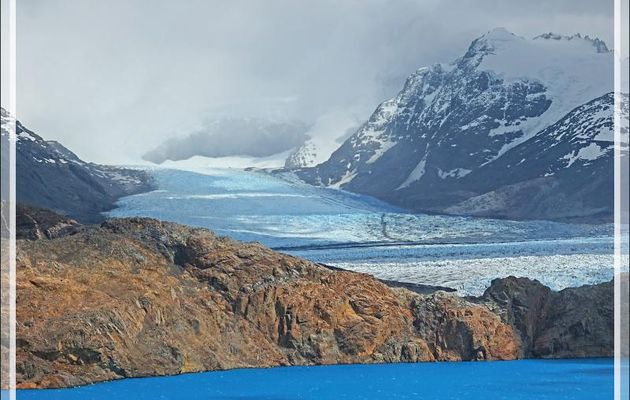 Glaciers Cono et Upsala vus du Lac Guillermo - Estancia Cristina - Lago Argentino - Patagonie - Argentine