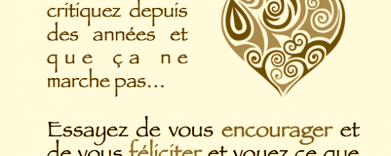 Si vous vous critiquez depuis des années