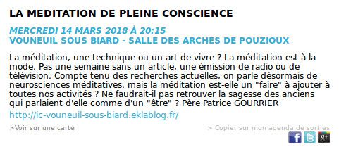 La méditation dans Affiche Hebdo