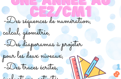 Une année de maths au CE2/CM1