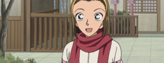 Sonoko fière de son cadeau 