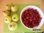 Compote pomme poire framboise