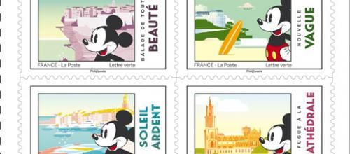 Carnet Mickey et la France - 2018 - 12 timbres autocollants