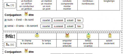 Dictées CE2, n°1 à 12