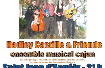 Concert cajun à Saint-Jean-d'Angély : Hadley J. Castille