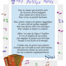 Fête de la musique, poésie de Sissi