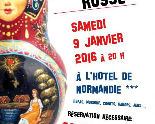 SOIREE DE NOEL RUSSE Samedi 9 Janvier 2016 à 20h