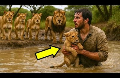 Un homme découvre un lionceau blessé dans la savane et décide de le sauver