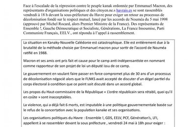 Rassemblement pour la Kanaky !