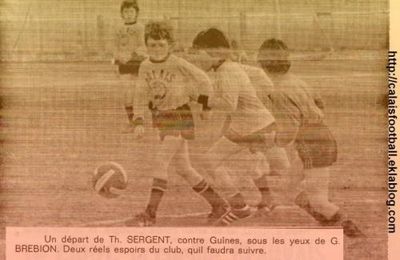 Le coin des jeunes : Poussins A  1977/1978 th Sergeant et G Brebion