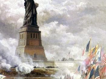 Inauguration de la statue de la liberté