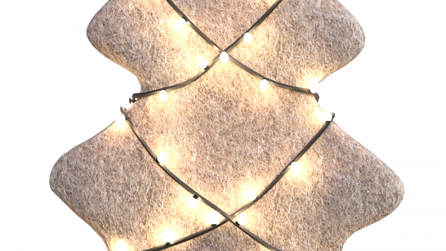 Tube de sapin de Noël stylisé (render-image)