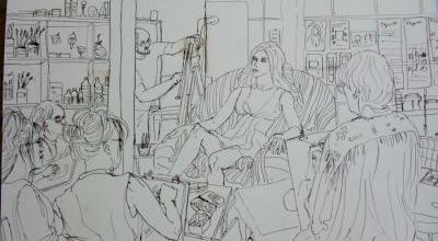 Mercredi - Scène d'atelier (64) Mise en couleurs