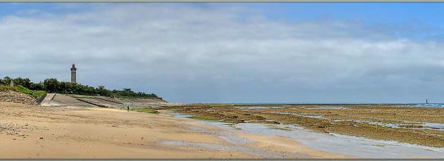 Panoramas sur La Conche des Baleines, sa superbe plage et ses blockhaus - Saint-Clément-des-Baleines - Ile de Ré - 17 