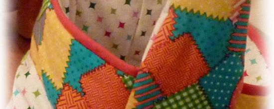 Panier multicolore